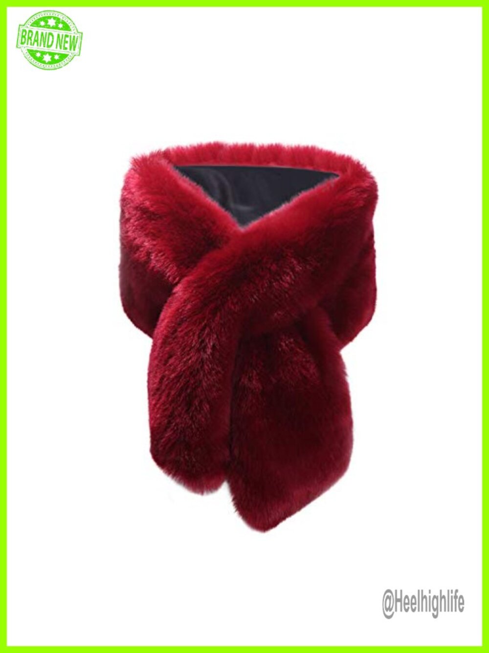 Faux Fur Shawl Stole Cover Up Long Winter Bolero Scarf Wrap